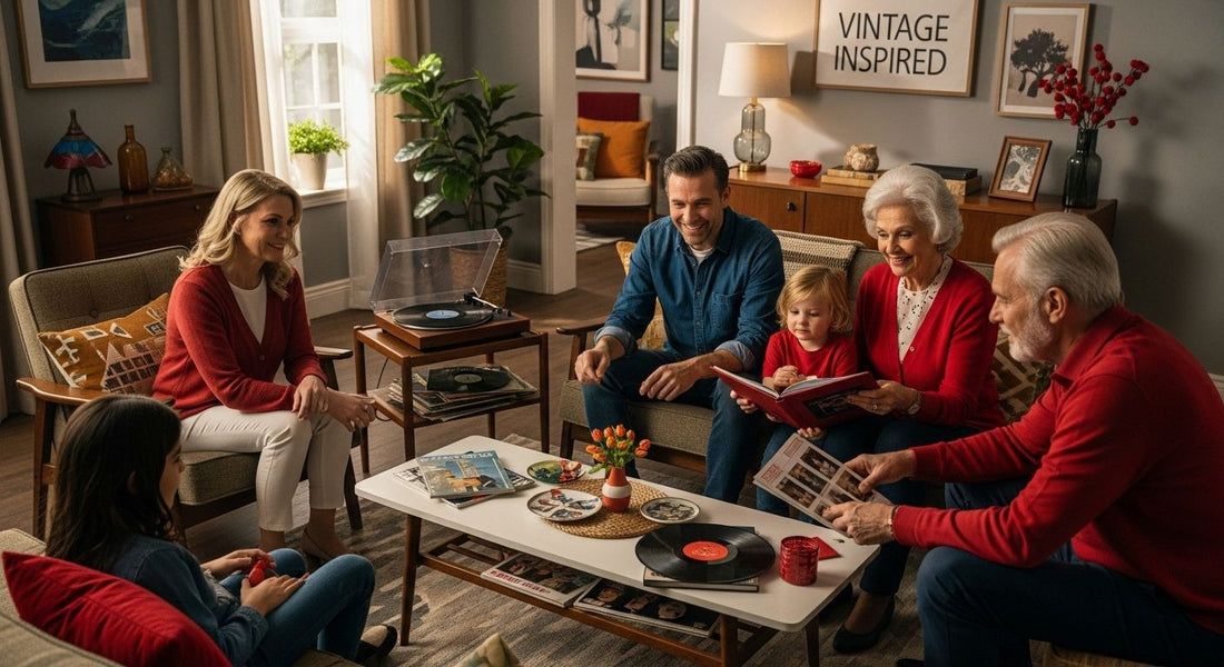 vintage inspired interior design living room
