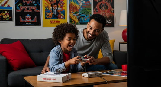 nes classic mini living room