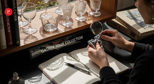 display vintage glassware