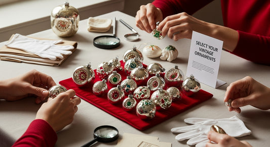 selecting vintage christmas ornaments