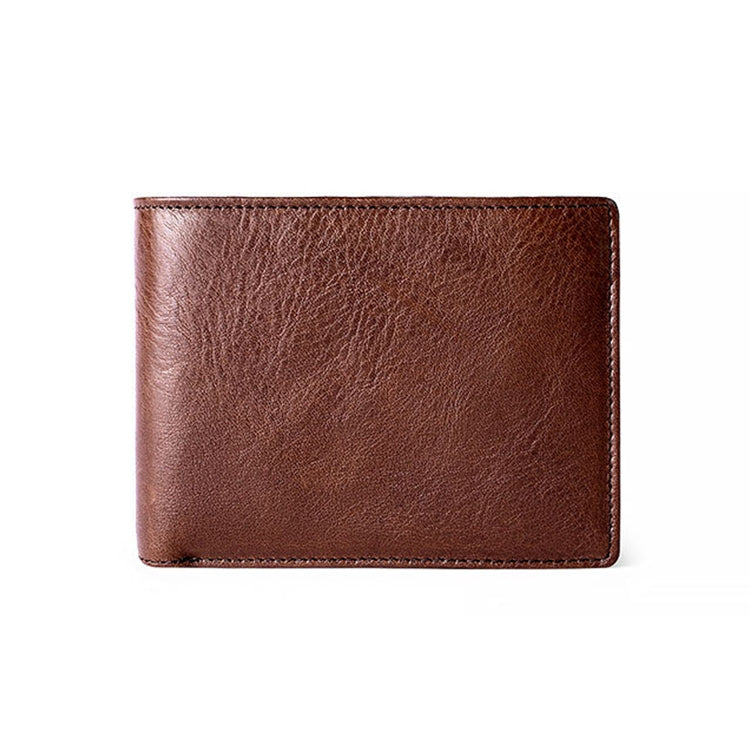 8016 Retro Cowhide Leather Multiple Card Slots Wallet compatible with Men, with Removable Card Holder, 8016