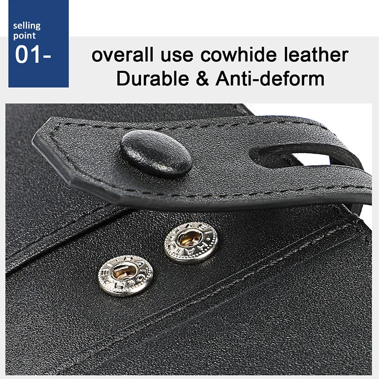 3529 Retro Crazy Horse Texture Double Zipper Anti-magnetic RFID Wallet compatible with Man with Card Slots