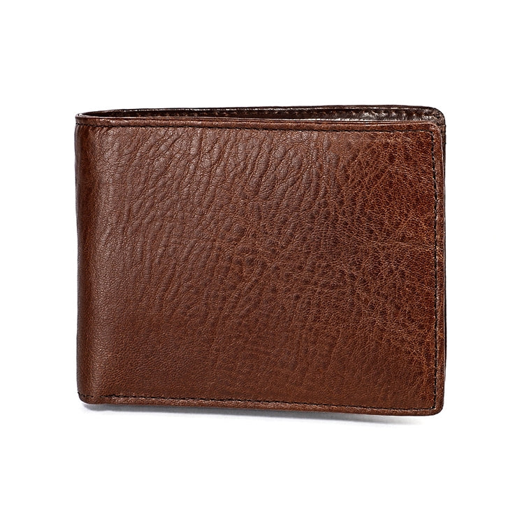 8018 Antimagnetic RFID Retro Fashion Crazy Horse Texture Leather Wallet compatible with Men and Women, 8018