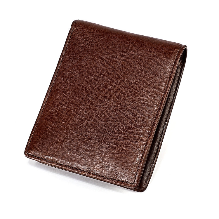 8018 Antimagnetic RFID Retro Fashion Crazy Horse Texture Leather Wallet compatible with Men and Women, 8018