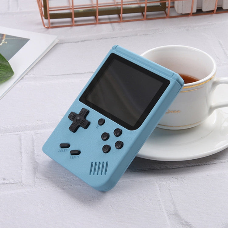 MK800 3.0 inch Macaron Mini Retro Classic Handheld Game Console compatible with Kids Built-in 800 Games, Support AV Output, MK800 / Blue