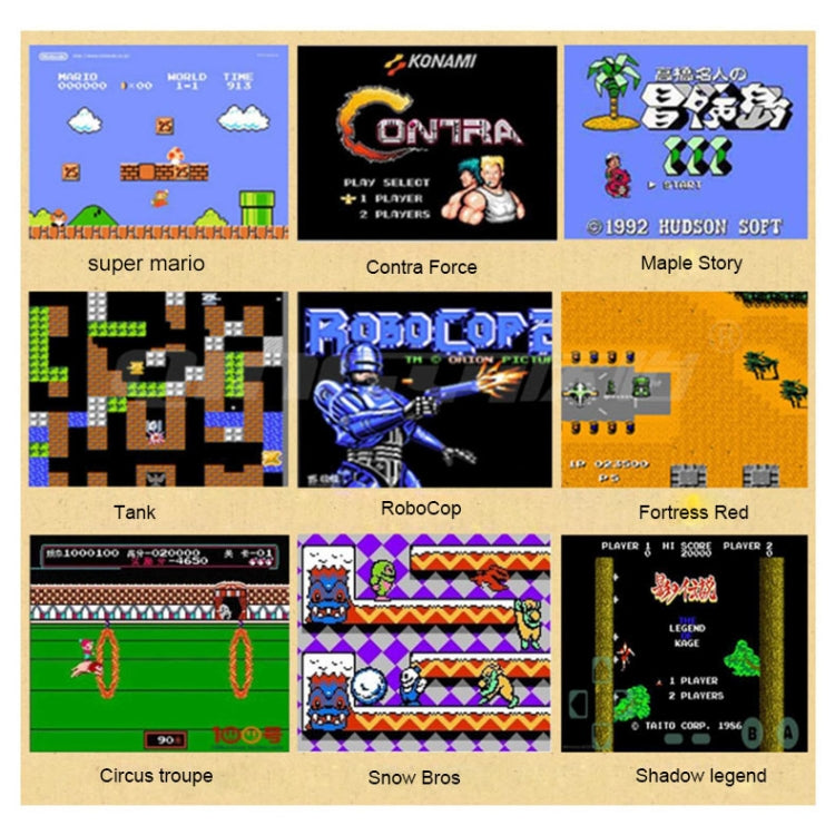 Retro Classic TV Mini Game Console, Built-in 620 Games, 620 Games(EU Plug)