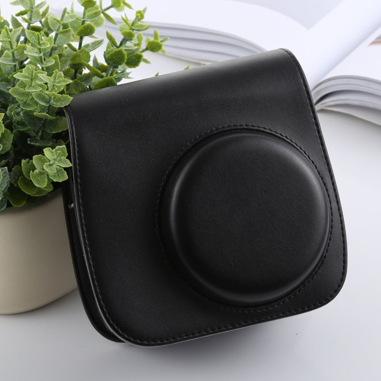 Retro Style Full Body Camera PU Leather Case Bag with Strap compatible with FUJIFILM instax mini 9 / mini 8+ / mini 8, Compatible with FUJI mini 9