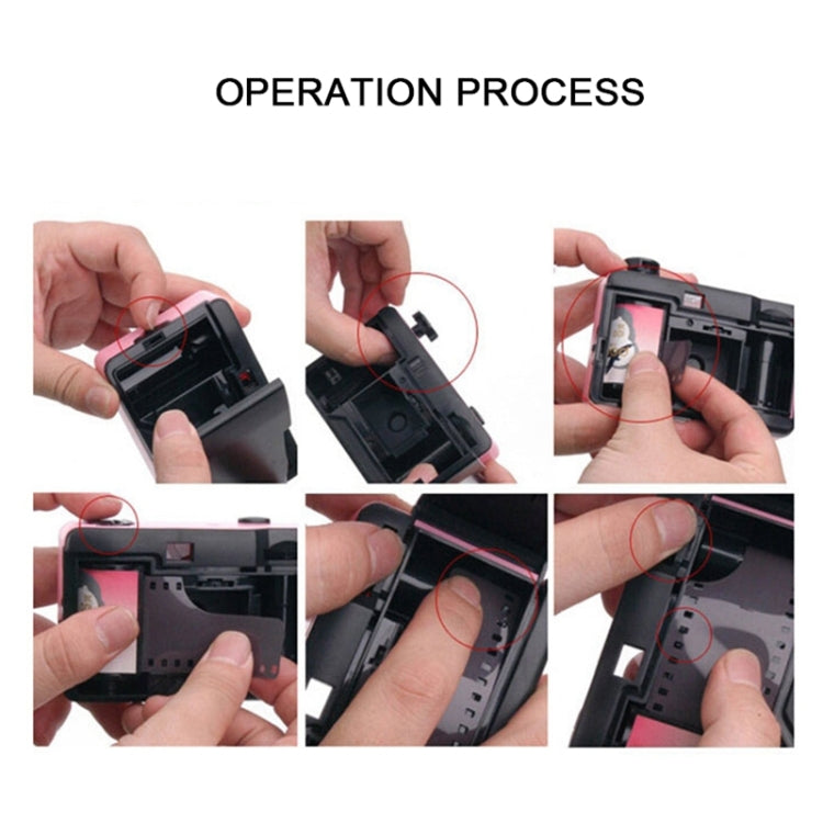 SUC4 5m Waterproof Retro Film Camera Mini Point-and-shoot Camera compatible with Children, Black White