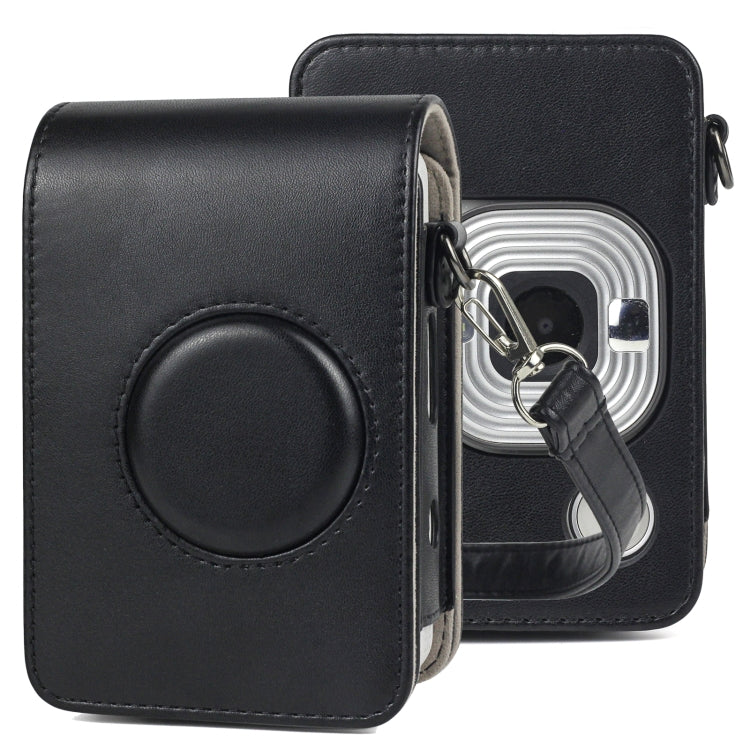 Full Body Camera Retro PU Leather Case Bag with Strap compatible with FUJIFILM instax mini Liplay, Compatible with FUJIFILM instax mini Liplay