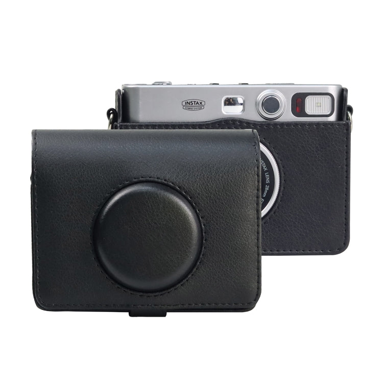 Retro Full Body Camera PU Leather Case Bag with Strap compatible with FUJIFILM instax mini Evo, Compatible with FUJIFILM instax mini Evo Retro