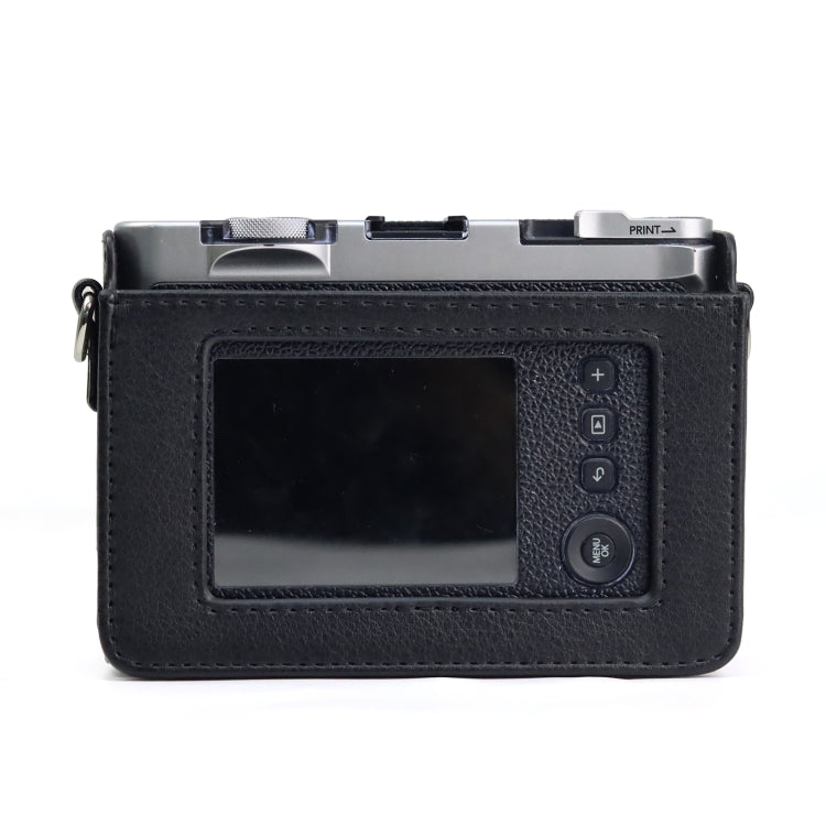 Retro Full Body Camera PU Leather Case Bag with Strap compatible with FUJIFILM instax mini Evo, Compatible with FUJIFILM instax mini Evo Retro