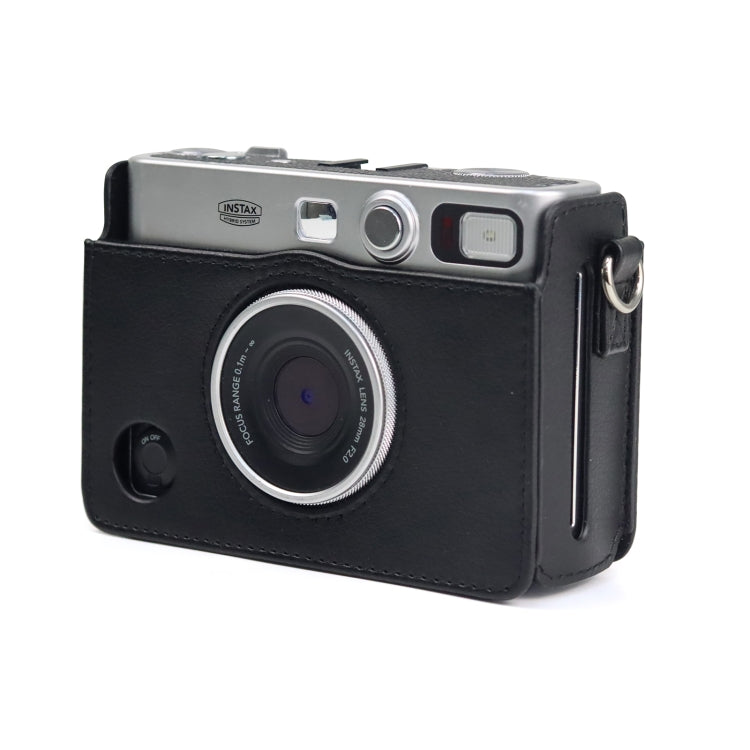Retro Full Body Camera PU Leather Case Bag with Strap compatible with FUJIFILM instax mini Evo, Compatible with FUJIFILM instax mini Evo Retro