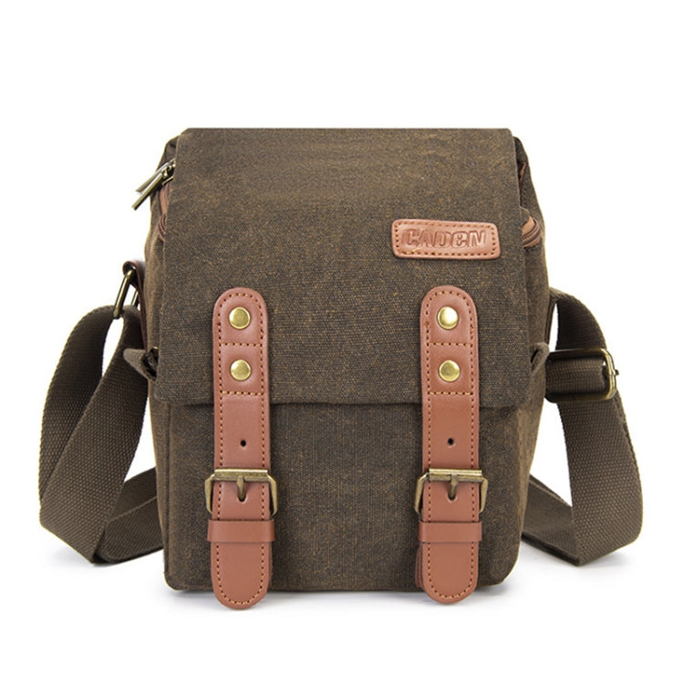 CADEN N1 Simple Retro Multifunctional Canvas Waterproof Digital Camera Photography Bag, N1 Simple Coffee