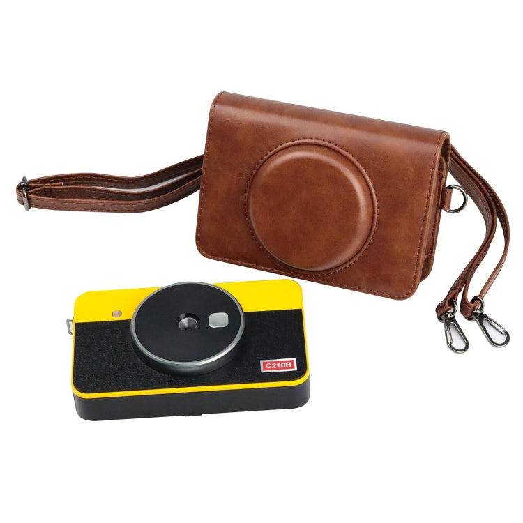 Compatible with Kodak Mini Shot2 Retro / C210R instax Full Body Camera PU Leather Case Bag with Strap, Compatible with Kodak Mini Shot2 Retro / C210R