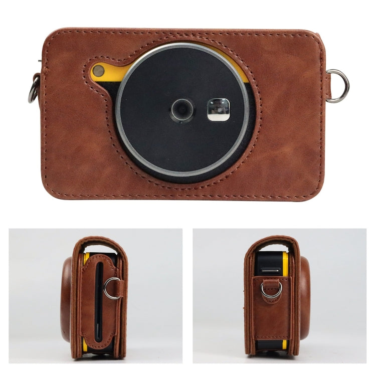 Compatible with Kodak Mini Shot2 Retro / C210R instax Full Body Camera PU Leather Case Bag with Strap, Compatible with Kodak Mini Shot2 Retro / C210R