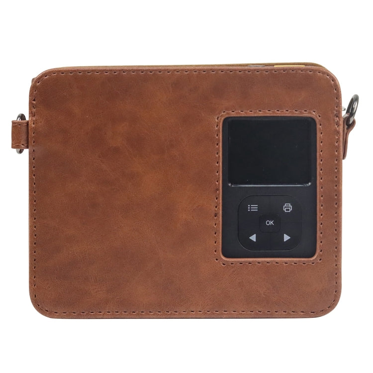 Compatible with Kodak Mini Shot 3 Square Retro / C300R instax Full Body Camera PU Leather Case Bag with Strap, Compatible with Kodak Mini Shot 3 Square Retro / C300R