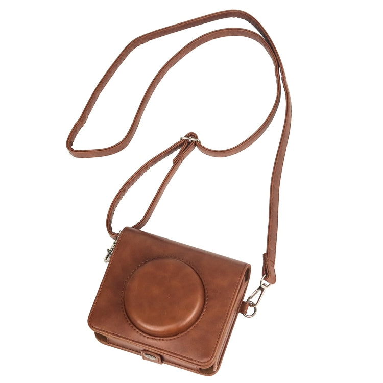 Compatible with Kodak Mini Shot 3 Square Retro / C300R instax Full Body Camera PU Leather Case Bag with Strap, Compatible with Kodak Mini Shot 3 Square Retro / C300R