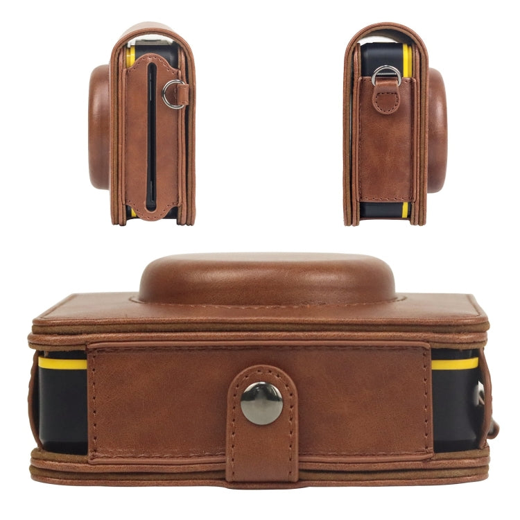 Compatible with Kodak Mini Shot 3 Square Retro / C300R instax Full Body Camera PU Leather Case Bag with Strap, Compatible with Kodak Mini Shot 3 Square Retro / C300R