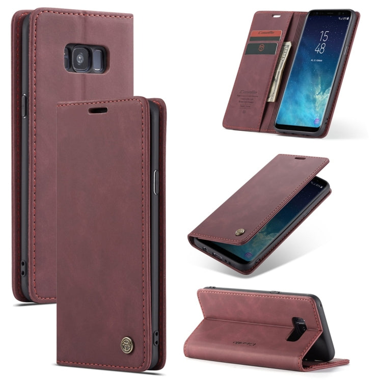 CaseMe-013 Multifunctional Retro Frosted Horizontal Flip Leather Case with Card Slot & Holder & Wallet, for Galaxy S8 Plus