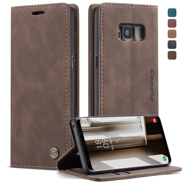 CaseMe-013 Multifunctional Retro Frosted Horizontal Flip Leather Case with Card Slot & Holder & Wallet, for Galaxy S8