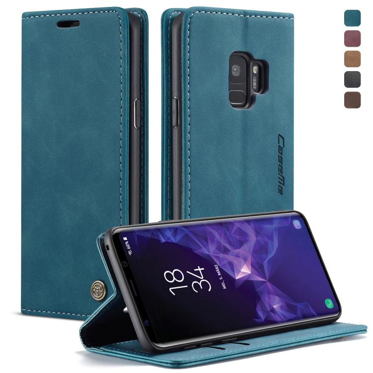 CaseMe-013 Multifunctional Retro Frosted Horizontal Flip Leather Case with Card Slot & Holder & Wallet, for Galaxy S9