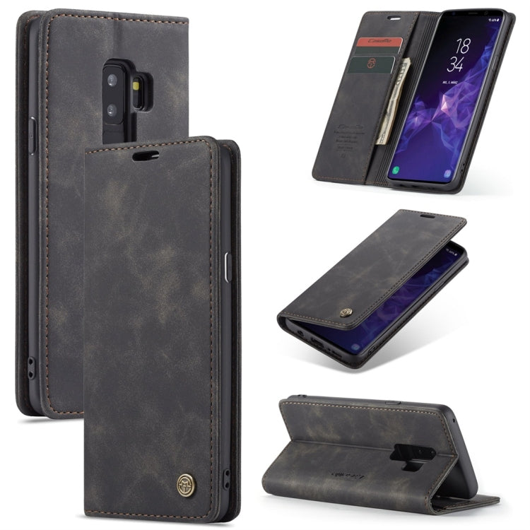 CaseMe-013 Multifunctional Retro Frosted Horizontal Flip Leather Case with Card Slot & Holder & Wallet, for Galaxy S9 Plus