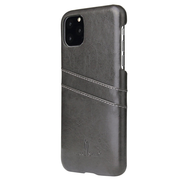 Fierre Shann Retro Oil Wax Texture PU Leather Case with Card Slots, Compatible with iPhone 11 Pro, compatible with iPhone 11 Pro