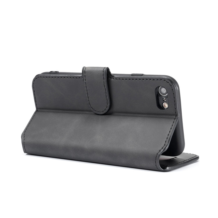 DG.MING Retro Oil Side Horizontal Flip Case with Holder & Card Slots & Wallet, compatible with iPhone 7 / 8