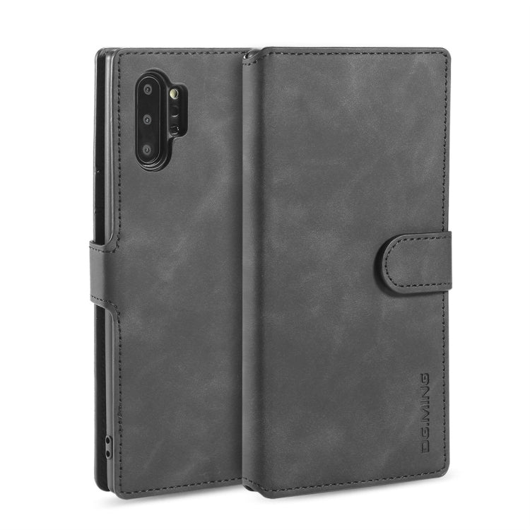 DG.MING Retro Oil Side Horizontal Flip Case with Holder & Card Slots & Wallet, compatible with Galaxy Note 10