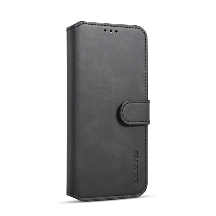 DG.MING Retro Oil Side Horizontal Flip Case with Holder & Card Slots & Wallet, compatible with Galaxy S9+