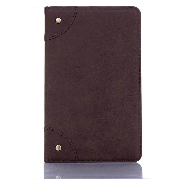Retro Book Style Horizontal Flip Leather Case with Holder & Card Slots & Wallet, compatible with Galaxy Tab A 8.0 (2019)