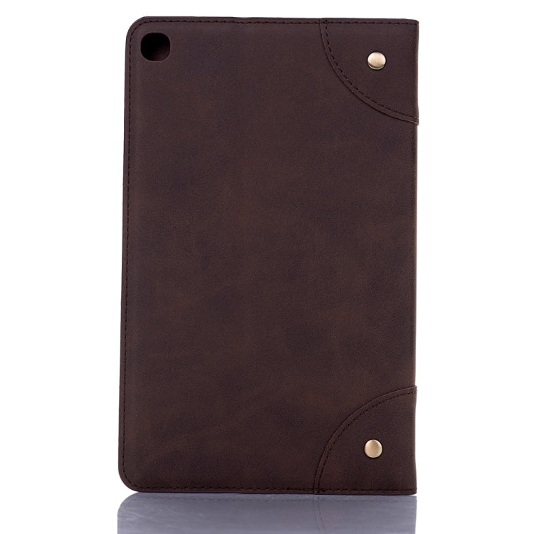 Retro Book Style Horizontal Flip Leather Case with Holder & Card Slots & Wallet, compatible with Galaxy Tab A 8.0 (2019)