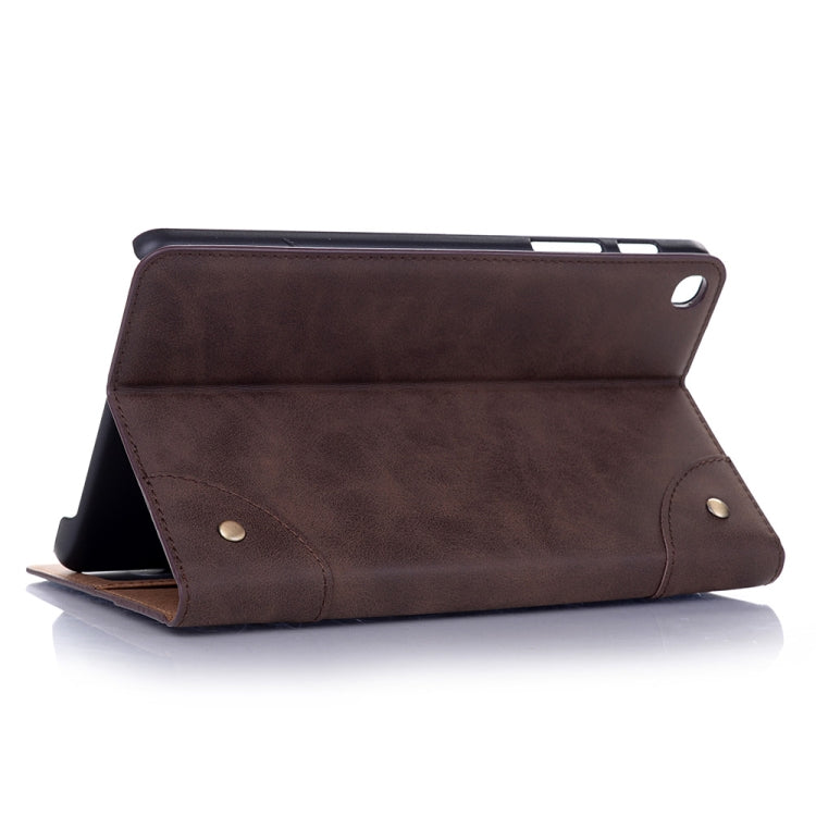 Retro Book Style Horizontal Flip Leather Case with Holder & Card Slots & Wallet, compatible with Galaxy Tab A 8.0 (2019)
