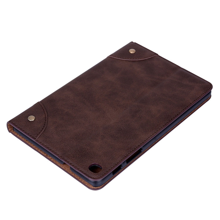 Retro Book Style Horizontal Flip Leather Case with Holder & Card Slots & Wallet, compatible with Galaxy Tab A 8.0 (2019)