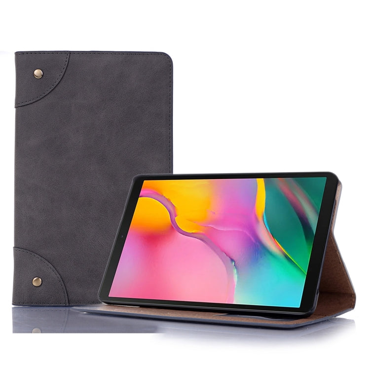 Retro Book Style Horizontal Flip Leather Case with Holder & Card Slots & Wallet, compatible with Galaxy Tab A 8.0 (2019)