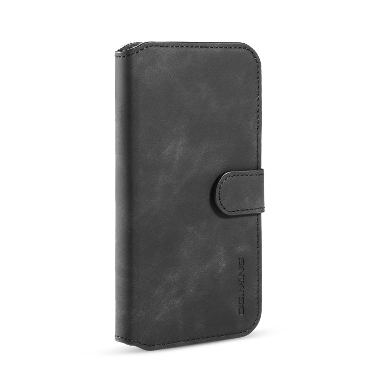 DG.MING Retro Oil Side Horizontal Flip Case with Holder & Card Slots & Wallet compatible with iPhone, Compatible with iPhone 11 (2019)