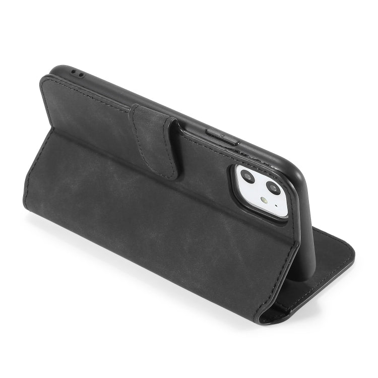 DG.MING Retro Oil Side Horizontal Flip Case with Holder & Card Slots & Wallet compatible with iPhone, Compatible with iPhone 11 (2019)