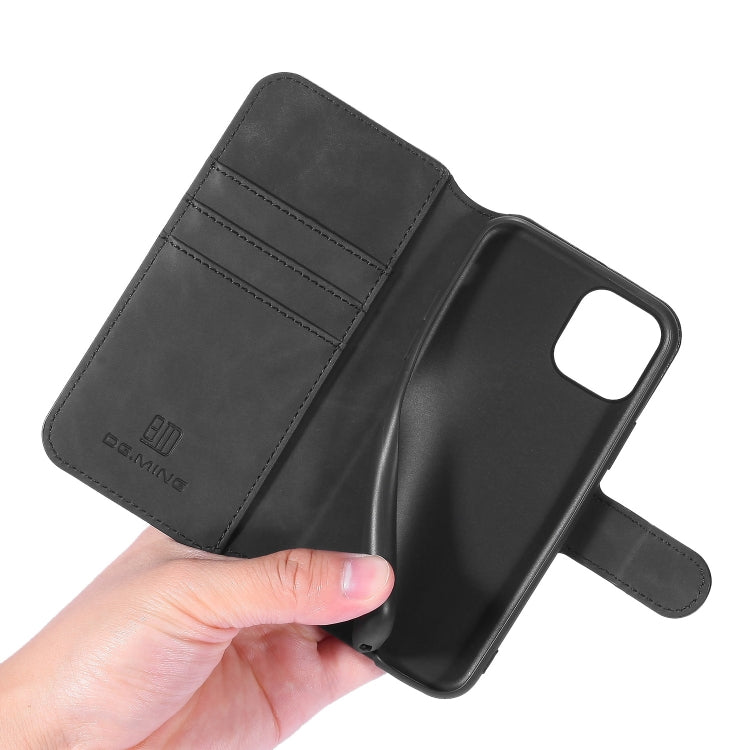 DG.MING Retro Oil Side Horizontal Flip Case with Holder & Card Slots & Wallet compatible with iPhone, Compatible with iPhone 11 Pro Max (2019)