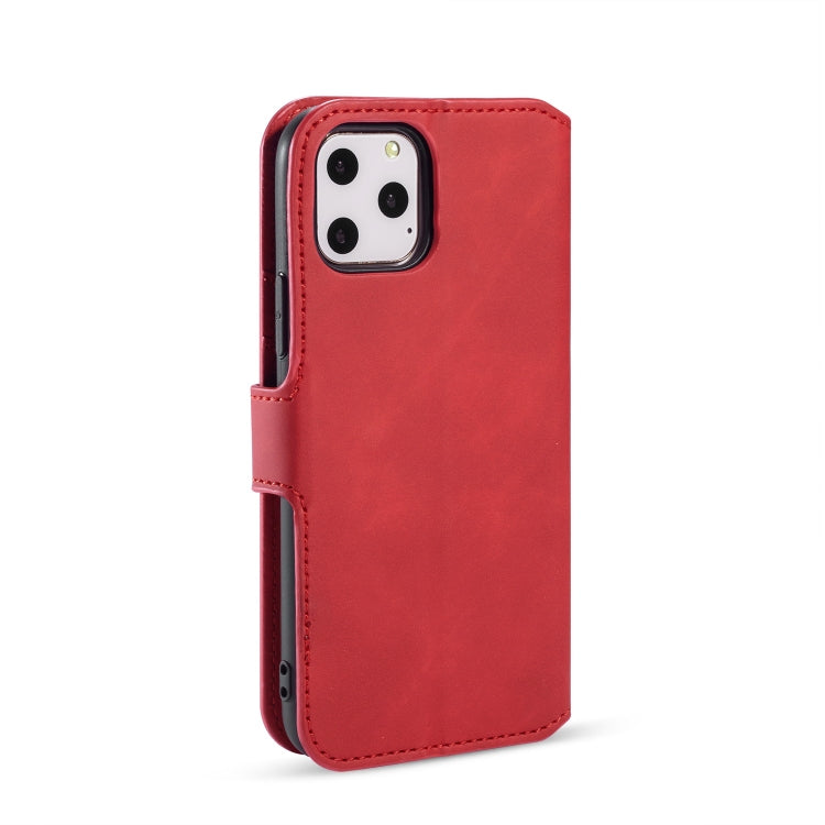 DG.MING Retro Oil Side Horizontal Flip Case with Holder & Card Slots & Wallet compatible with iPhone, Compatible with iPhone 11 Pro Max