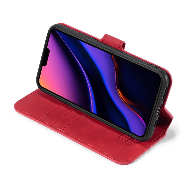 DG.MING Retro Oil Side Horizontal Flip Case with Holder & Card Slots & Wallet compatible with iPhone, Compatible with iPhone 11 Pro Max