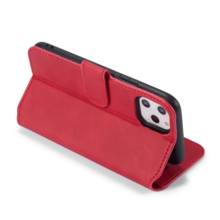 DG.MING Retro Oil Side Horizontal Flip Case with Holder & Card Slots & Wallet compatible with iPhone, Compatible with iPhone 11 Pro Max