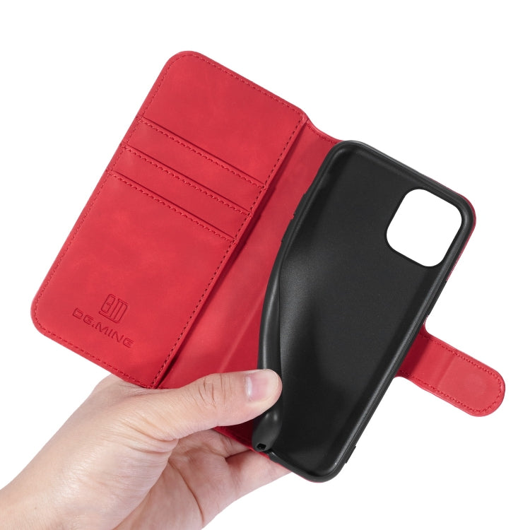 DG.MING Retro Oil Side Horizontal Flip Case with Holder & Card Slots & Wallet compatible with iPhone, Compatible with iPhone 11 Pro Max