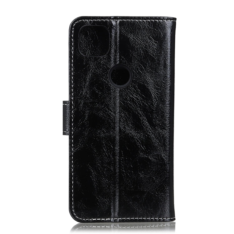 Retro Crazy Horse Texture Horizontal Flip Leather Case with Holder & Card Slots & Photo Frame & Wallet, Compatible with OPPO A15