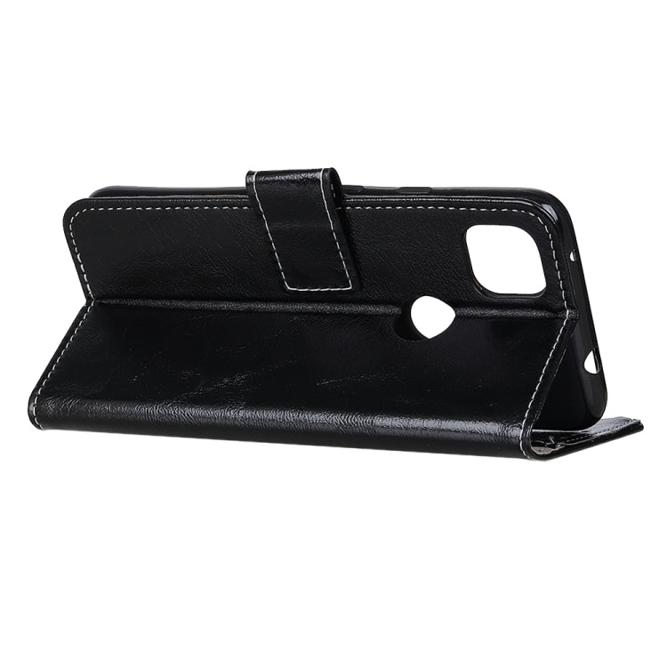 Retro Crazy Horse Texture Horizontal Flip Leather Case with Holder & Card Slots & Photo Frame & Wallet, Compatible with OPPO A15