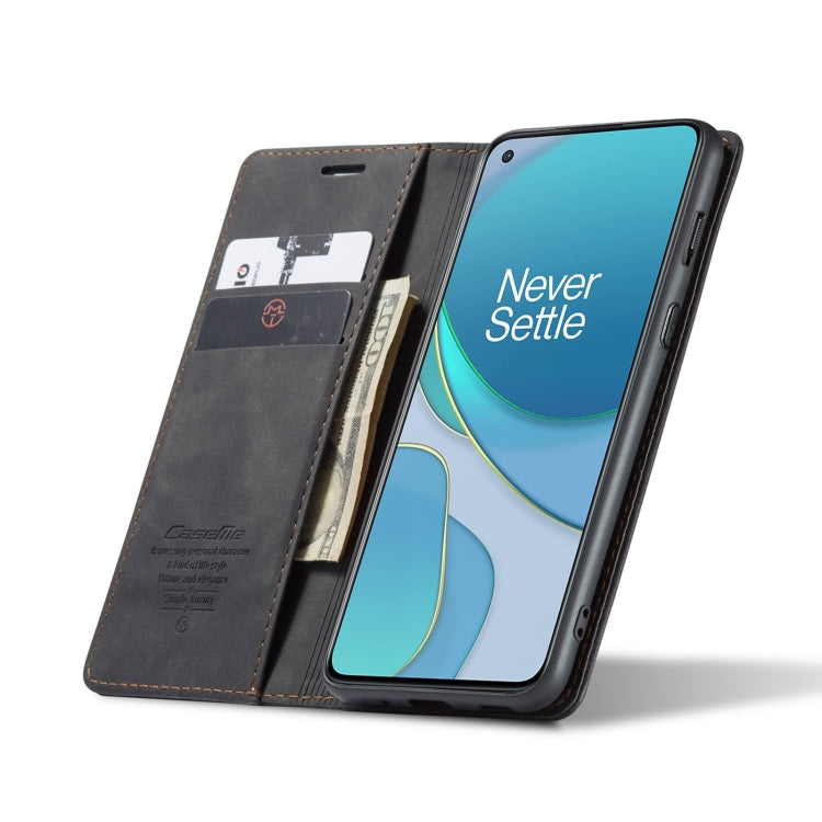CaseMe-013 Multifunctional Retro Frosted Horizontal Flip Leather Case with Card Slot & Holder & Wallet, Compatible with OnePlus 8T