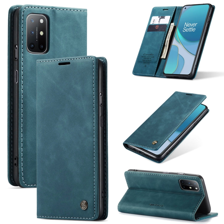 CaseMe-013 Multifunctional Retro Frosted Horizontal Flip Leather Case with Card Slot & Holder & Wallet, Compatible with OnePlus 8T