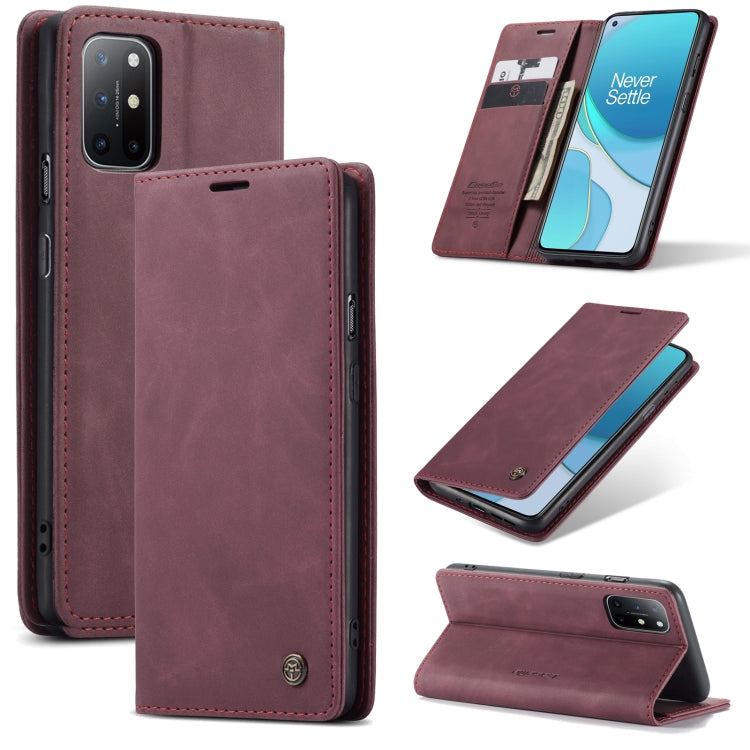 CaseMe-013 Multifunctional Retro Frosted Horizontal Flip Leather Case with Card Slot & Holder & Wallet, Compatible with OnePlus 8T