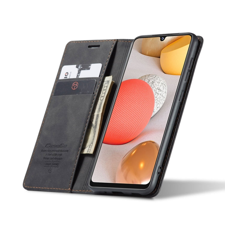 CaseMe-013 Multifunctional Retro Frosted Horizontal Flip Leather Case with Card Slot & Holder & Wallet, Compatible with Samsung Galaxy A42 5G