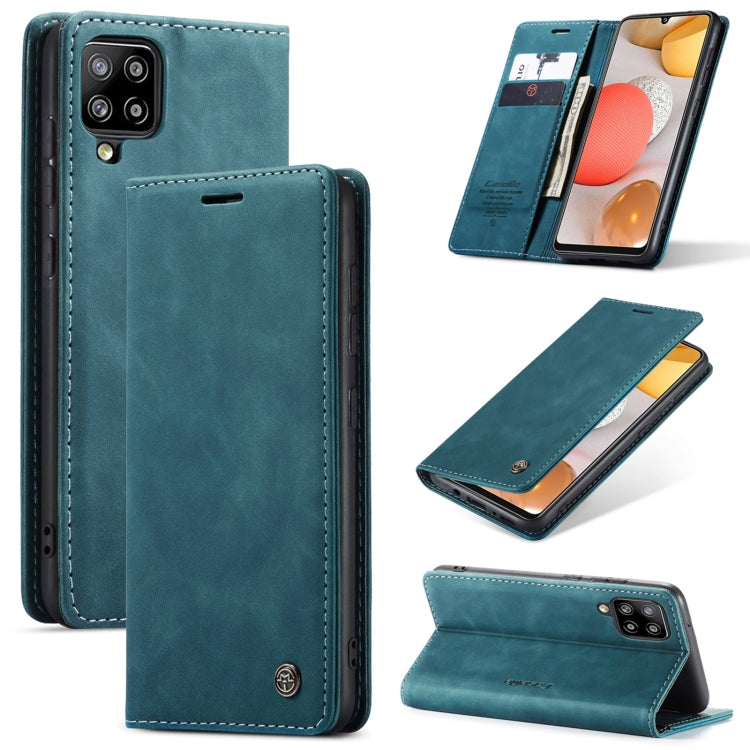 CaseMe-013 Multifunctional Retro Frosted Horizontal Flip Leather Case with Card Slot & Holder & Wallet, Compatible with Samsung Galaxy A42 5G