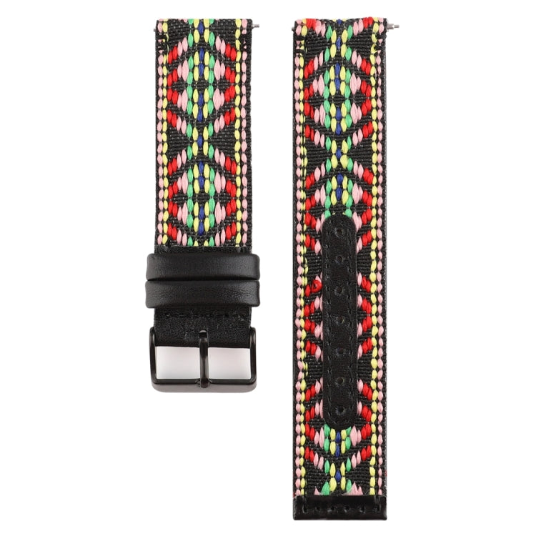 Compatible with Fitbit Versa Ethnic Style Genuine Leather Strap